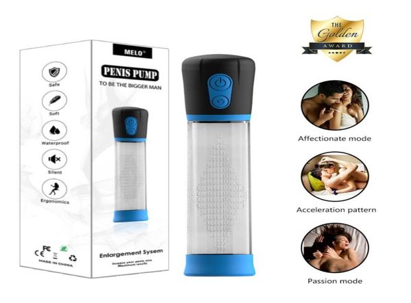 Masaje de la bomba de pene eléctrico Masturbator macho Penis Extender Penile Bomba de vacío Penis Adjunto de productos para adultos Toyadores sexuales F5849214