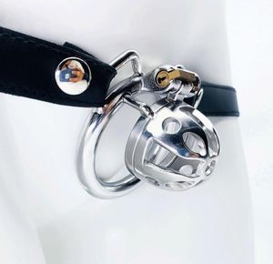 Massage FRRK31 Cock Cage Head Ronde Ring Met Riem Op Riem Mannelijke Metalen Apparaat Voor Mannen Volwassen Spel Sex Toy7857519