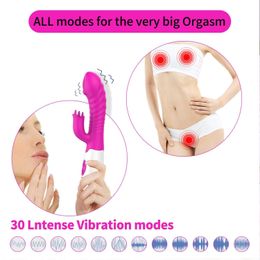 Massage G-spot tong tong vibrator sexy slaven clitoral stimulator met tong tickler massager met10 vibratiemodi volwassen seks speelgoed vibrator