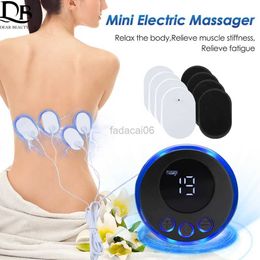 Pistolet de Massage EMS stimulateur musculaire électrique avec contrôleur électrode Gel Pad civière cervicale Masajeador Massage musculaire complet du corps Relaxtion 240321