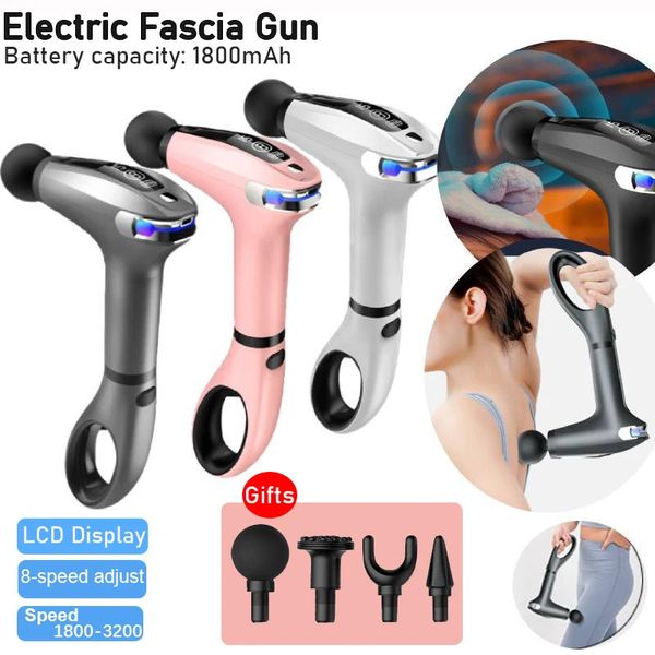 Massage Gun Fitness Fitness Massage étendu Tapage du masseur musculaire des tissus profonds pistolet fascia pour le corps complet du corps et du cou soulagement de la douleur 240314