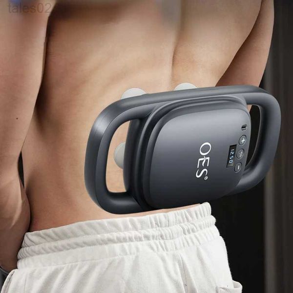 Pistolet de massage Masseur complet du corps Personnel sans fil Vibration à haute fréquence Pistolets à fascia Professionnel à quatre têtes Relaxation musculaire automatique yq240401