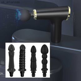 Massage Gun Head Vibration Silicone Heads met Fascia Massage Gun Percussion Vibrators for Female Man L230523