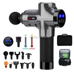 Pistolet de massage Pistolet de massage chaud/froid 2022 Nouvelle mise à niveau Easore X5 Pro Masseur musculaire profond avec moteur sans balais 11/12 têtes pour salle de sport à domicile 240321