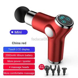 Pistolet de massage Mini pistolet de fascia de charge Pistolet de massage vibrant Masseur de relaxation musculaire Appareil de fitness portable Mini pistolet de fascia massageador 240321