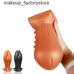 Masser un énorme gode anal silicone bouchon de bouton vagin anus extension futplug masseur prostate sexgeur érotique adulte sex toys for woman men265k