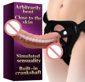 Masser un grand pénis de pénis bracelet portable sur un gode de harnais culotte pour femme lesbienne usure masturbator sexe bondage ceinture 3071611