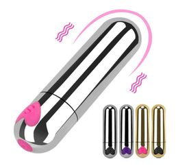 Artículos de masaje 10 Frecuencia Gspot Estimulador de clítoris Mini Bullet Vibrador Consolador Vibración fuerte Masturbación femenina Juguetes atractivos fo4486251