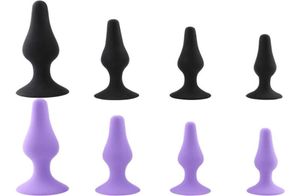 Éléments de massage 4 tailles Silicone Anal Perles Buts Butt Butt pour débutant Sex Toys for Men Anus anus Dilator Dilator Prostate Massager No Vibra7516685