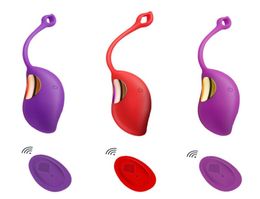 Articles de massage mise à niveau USB rechargeable oeuf vibrant GSpot masseur jouets sexuels pour femmes télécommande sans fil vaginal serré Exer7501340