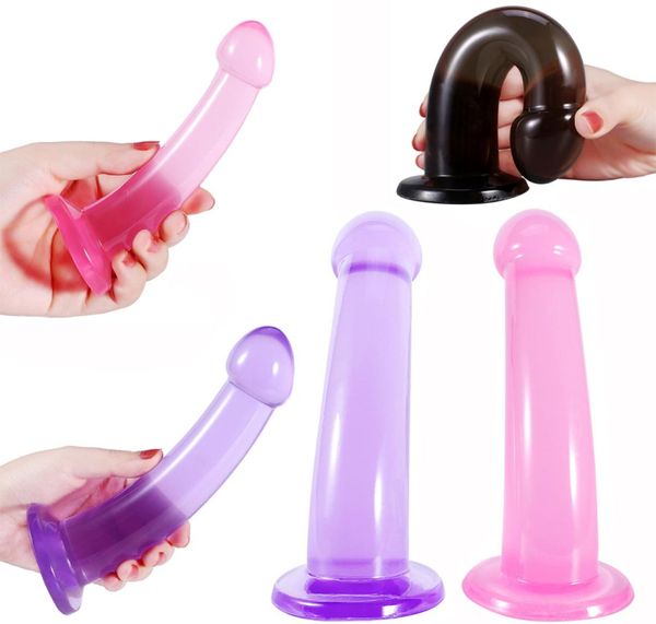 Massage lesbien Strapon Dildo Palette Pénis réaliste Strapon Dildo Butt Bouet Gay Smooth Anal Plug Aspiration Sex Toys pour 3551836