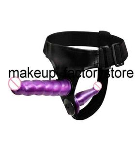 Massage lesbische strapon harnas dubbele dildo zachte siliconen band op cock realistische penis volwassen sexy speelgoed voor vrouw sexy producten s5328134