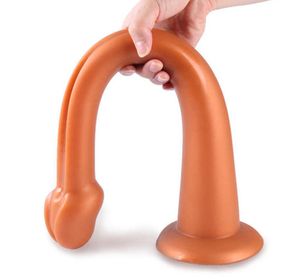 Massage Lange Anale Dildo Butt Plug Prostaat Massage Siliconen Anus Dilatator Vagina Stimulator Speeltjes Voor Vrouwen Man Masturbatie Sex6408191