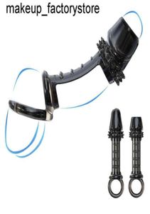 Massage Mannelijke Penis Sleeve Extender Ring Herbruikbare Met Zachte Spikes Voor Penisvergroting Cockring Kooi Speeltjes Voor mannen7816523