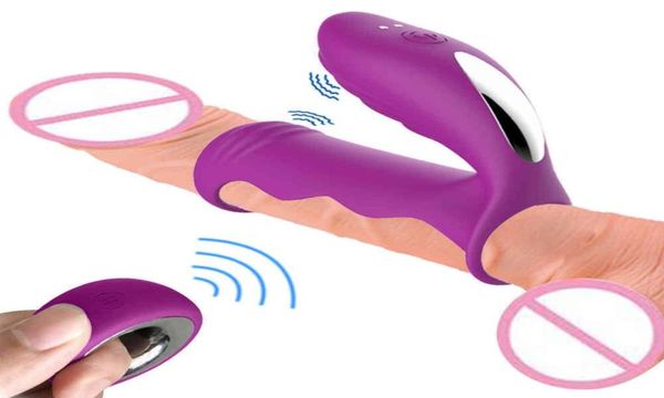 Massage mâle vibrant secoue anneaux vibratrice clitoris de pénis de pénis retard ejaculation g stimulateur spot toys sexuels pour hommes femmes cockring6168583