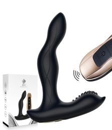 Massage mâle vibrateur chauffage intelligent télécommande 10 vitesses vibrant Massage de la prostate gode Anal Sextoys Buttplug GSpot Stimula8942107