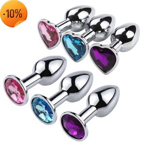 Masaje Mini Sexy Jelly Color Metal Anal Plug Dilatador anal para adultos Hombres y mujeres Diversión Coqueteo Masturbación Juguetes para adultos Gay