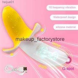 Massage Nouveau Design Forme De Banane Vibrateur Clitoridien G-spot Vagin Stimulateur Doux Silicone Gode Masturbation Féminine Jouets Produits Pour Adultes L230518