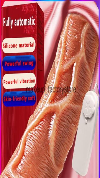 Masaje Nuevos juguetes sexuales para mujeres Consolador Vibrador Swing Big Dick Silicona Pene Masturbador Realista Consolador Ventosa Intimidad Phall8174476