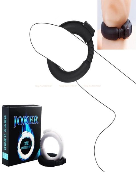 Massage anneaux de pénis anneau de coq Sex Shop Silicone produits de sexe pour adultes WhiteBlack retarder l'éjaculation jouets sexuels pour hommes réglable8380711