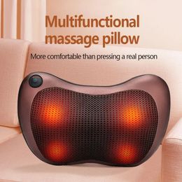 Massage Oreiller 8 vitesses relaxation de la tête à épaule électrique et acupressure Massageur de cou acupressure 240418