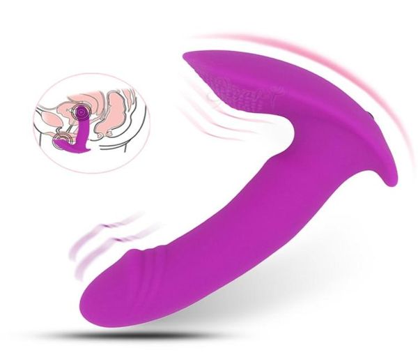 Massage Pocket Invisible Massageuse Vaginale Pantes Dildo Vibrateurs pour les femmes Stimulation du clitoris G vibrateur Spot Climax Sex Toys2163212