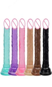 Massage réaliste gode anal masturbator sexe toys for couples cristal gelée gode aspiration tasse pénis poussant le galon de gale pour WOM6674150