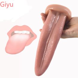 Massage Realistisch Penis Anale plug realistische tong buttplug g-spot huidskleur seksspeeltjes orale seks erotische producten ruw oppervlak sexshop