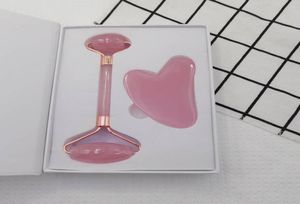 Massage Resin Face Rouleau Rose Gua Sha Rouleaux faciaux Stone Eye Bracks Scraper Cosmetic Skin Care Beauty Tool With Gift Box Set1784001