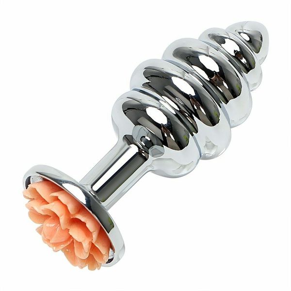 Anal Toys Massage Rose Anal En Acier Inoxydable Butt Plug Métal Petite Taille Anal Femmes Hommes A098