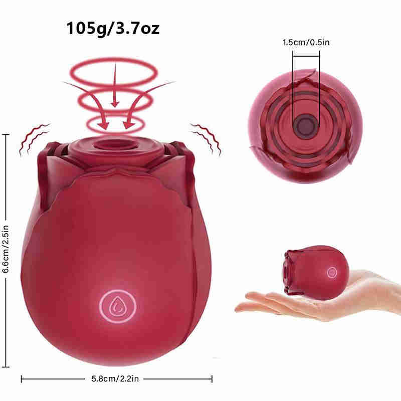 Massage Rosenvibrator Großhandel Klitorisklitoris -Stimulation Saugen vibrierende Saug -Sexspielzeuge für Frauen