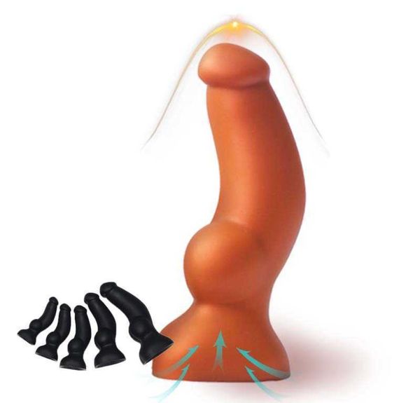 Masaje Sex Shop Consoladores suaves Pene realista Consolador Anal Plug Sextoys Silicona Polla grande Ventosa Dick Juguete sexual para mujeres íntima4478317