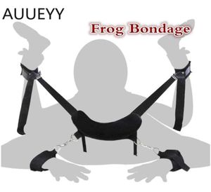 Massage esclave sexuel position de grenouille Bdsm Bondage contraintes Flogger Posture ceinture menottes pour jouets sexuels érotiques pour couples meubles sexuels9480588