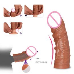 Massage Speeltjes Voor Mannen Simulatie Dildo Penis Sleeve Verlengen Ejaculatie Tijd Vergroten Penis Ring Harnas Volwassen Spelletjes Sex winkel Bdsm Speelgoed
