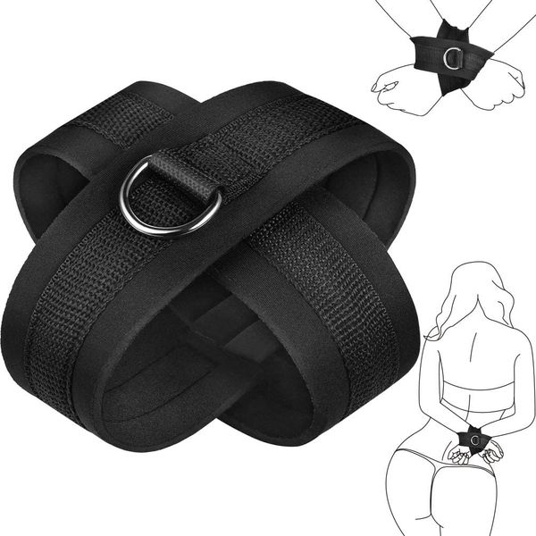 Massage Sexy Réglable En Peluche Menottes Cheville Manchette Contraintes BDSM Bondage Sex Toy pour Femmes Homme Exotique Accessoires Adultes Jeu 18