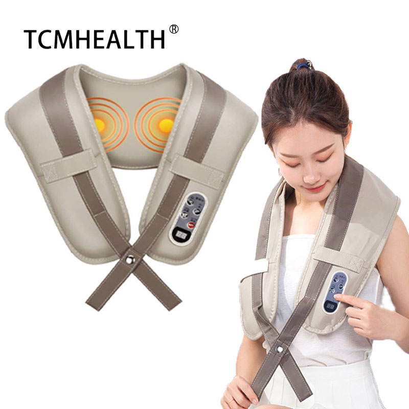 Massage Shawl Neck Home Home Multifunction Electric Cervical Massager para vencer a mão humana simulada ajustável de xale