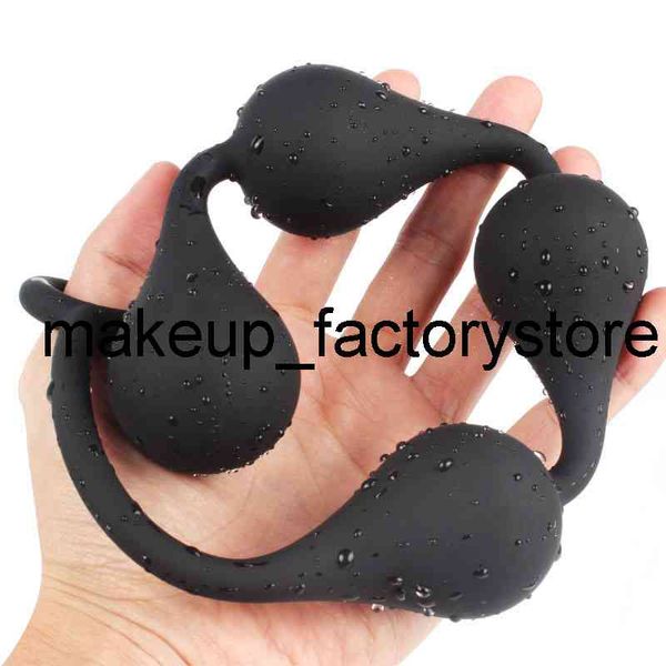 Masaje de silicona cuentas anales Butt Plug erótico Sex Shop Big 4 Pull Beads bolas anales dilatador íntimo juguete sexual adulto para hombres mujeres Gay