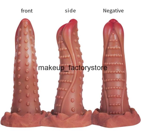 Massage Silicone Dildo Butt Butt Massage Anal Toy pour femme Men Orgasme Stimulez les gouttes de tentacule de fiche anale avec aspiration C9533991