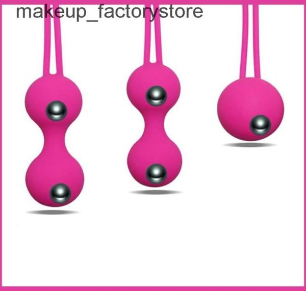 Masaje Bolas de Kegel de silicona Entrenador muscular de la vagina Producto erótico Bolas de geisha Juguetes sexuales para mujeres bolas chinas Bolas vaginales S8801541