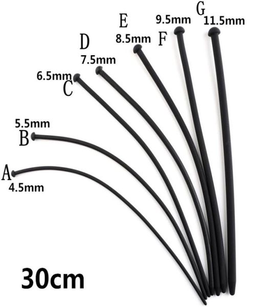 Massage Silicone cathéter urétral dilatateur sonnant pénis Plug insérer cathéters urètre adultes jouets sexuels pour hommes Gay oeil de cheval Stimu2780018