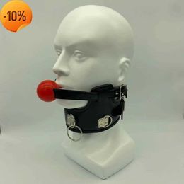 Massage Slave Bondage Leer Choker ketting Erotisch accessoire met siliconen gag ball sex speelgoed voor fetisj bdsm volwassenen spellen sexyshop