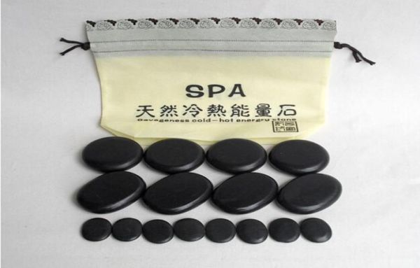 Massage Stones Energy Set Spa Rock Rock Basalt Stone 16pcs avec8671702