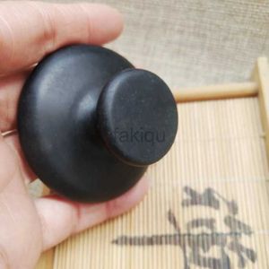 Massage Stones Rocks 1 Black Raw Stone Oil Massage Madelvormige Spa Energy Steen voor lichaamsgevel Massage Steen Back Massager 240403