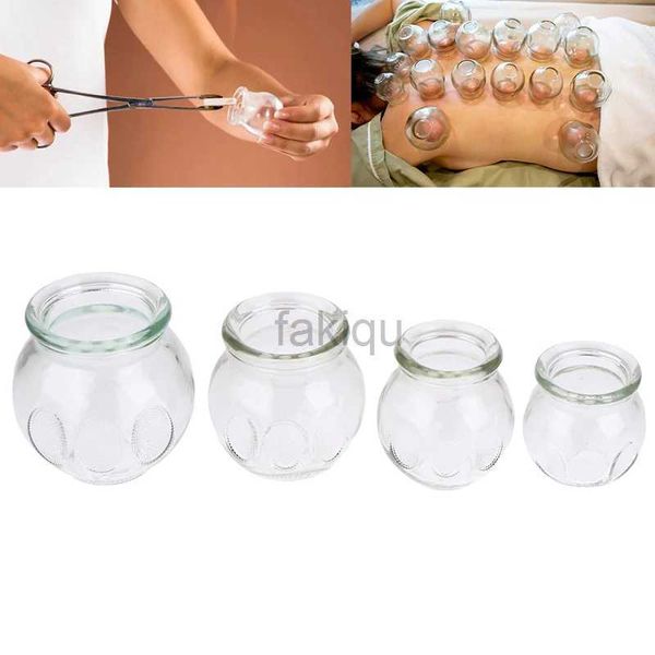 Massage Stones Rocks 1 Pc Glass Cupping Therapy Dispositif Back Gua Sha Therapy Massageur Stroting Massage Fire Cuppings 240403