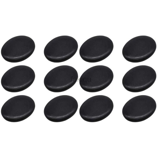 Massage Stones Rocks 12pcs Beauty Spa Corps Massage de massage Set Guasha Stones Guasha Board Volcanic Rock Stone Body Basalt Basalt Stones Stone Warmer 4x3cm 240403