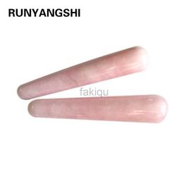 Massage Stones Rocks 1pc Bonne qualité Natural Rose Quartz Yoni Wands Gemstone Crafts Pleasure Wand Body Massage Massage de la main MAGNE Magic Stone Ornement Cadeaux 240403