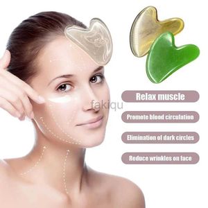 Massage Stones Rocks 1pc Stone Gua Sha Board de massage pour le visage Rose Quartz Plaque Jade Face Massageur Scraphers Tools For Face Neck Back Body 240403