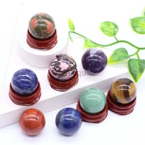 Massage Stones Rocks 25 mm Stones Natural Ball Guérison Crystal Reiki Wicca Chakra Gemstone Sphere Rock Mineral Massage Globe Globe Home Decoration Wholesale 240403