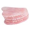 Massage Stones Rocks Facial Natural Pink Crystal Quartz Jade Guasha ACUPUNCTURE Stracage outil de dos Masseur du carrosserie Gua Sha Board Scraper