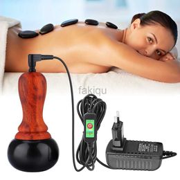 Massage Stones Rocks Hot Stone Electric Gua Sha Massager Natural Bianstone Guasha Schrapen achterhals Face Relax spieren Massage Skin Lift Care Spa 240403